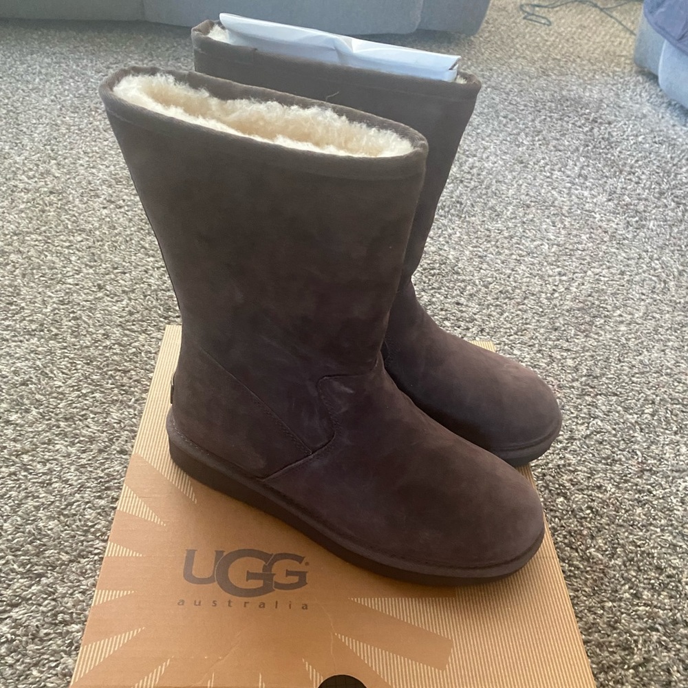 Brand New Chocolate UGG with zipper